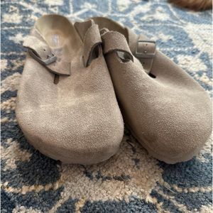 Birkenstock Boston Clogs Stone Coin